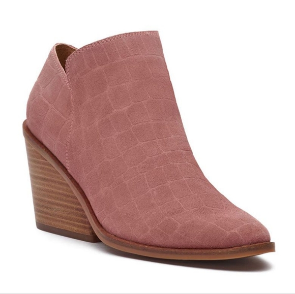 Lucky Brand Saucie Antler/Jupiter Heeled Booties 6M - Picture 1 of 4